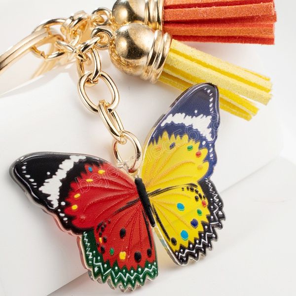 cute keychain colorful butterfly key ring flying animals key chains for women girls tassel jewelry, Silver
cute keychain colorful butterfly key ring flying animals key chains for women girls tassel jewelry, Silver