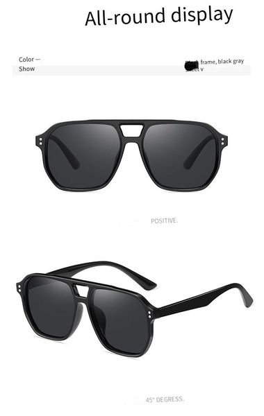 sunglasses sunglasses for women and men driving polarized uv protection advanced sense online celebrity big face 2023, White;black
sunglasses sunglasses for women and men driving polarized uv protection advanced sense online celebrity big face 2023, White;black