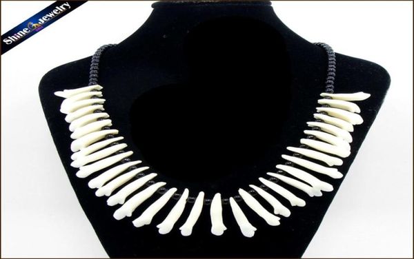 real wolf tooth fangs canine pendant chain black glass beaded strand choker chunky statement bib necklace amulet tribal jewelry 201029866, Silver
real wolf tooth fangs canine pendant chain black glass beaded strand choker chunky statement bib necklace amulet tribal jewelry 201029866, Silver