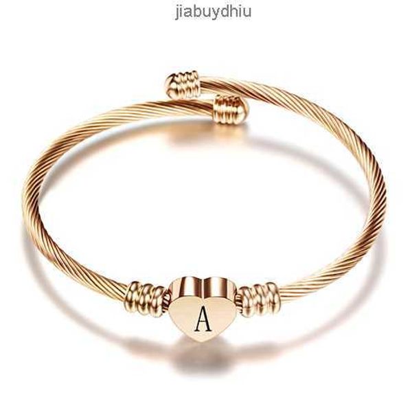 rose gold color stainless steel heart bracelet bangle with letter fashion initial alphabet charms bracelets for women, Silver
rose gold color stainless steel heart bracelet bangle with letter fashion initial alphabet charms bracelets for women, Silver
