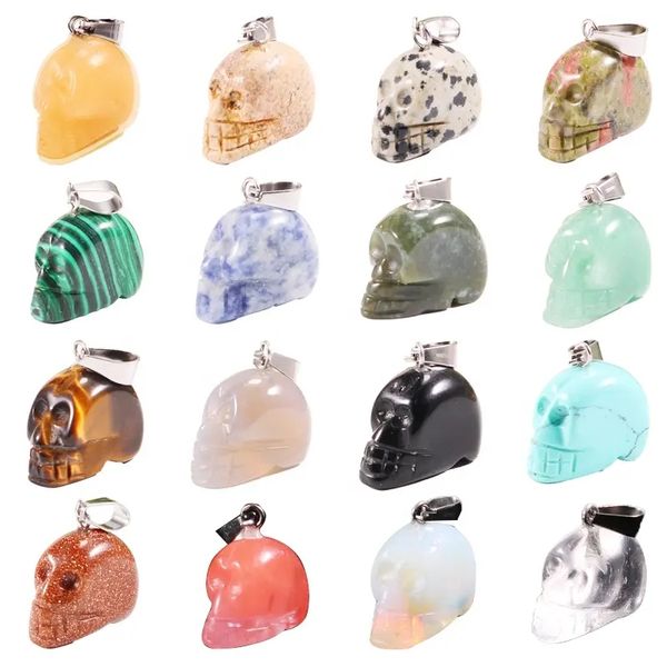 natural skull stone carved mini sculpture pendant grave earring crystal healing reiki gemstone jewelry diy wholesale, Bronze;silver
natural skull stone carved mini sculpture pendant grave earring crystal healing reiki gemstone jewelry diy wholesale, Bronze;silver