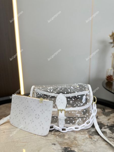 tz designer bags summer jelly bag women small transparent handbag purses classic printed shoulder bag fashion 2-piece set waterproof clear c
tz designer bags summer jelly bag women small transparent handbag purses classic printed shoulder bag fashion 2-piece set waterproof clear c