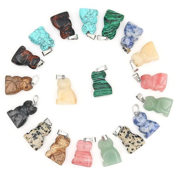 natural stone cat pendant carved crystal healing reiki decoration charms craft home mini decor gemstone jewelry wholesale, Bronze;silver
natural stone cat pendant carved crystal healing reiki decoration charms craft home mini decor gemstone jewelry wholesale, Bronze;silver