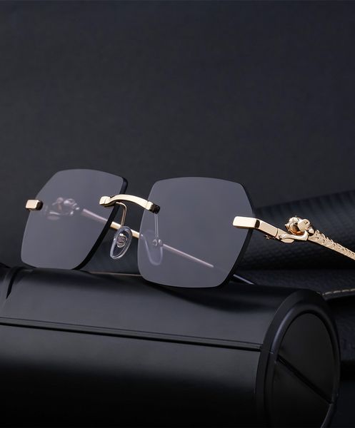 fashion sunglasses rimless cut edge leopard mirror leg sunglasses men's retro square-framed driving sunglasses, White;black
fashion sunglasses rimless cut edge leopard mirror leg sunglasses men's retro square-framed driving sunglasses, White;black