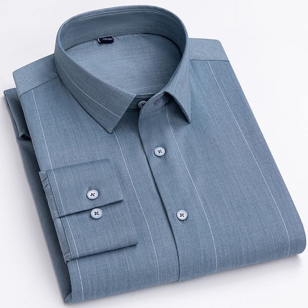 new men bamboo fiber shirts striped long sleeve soft solid male dress shirt iron-without front pocket regular fit, White;black
new men bamboo fiber shirts striped long sleeve soft solid male dress shirt iron-without front pocket regular fit, White;black