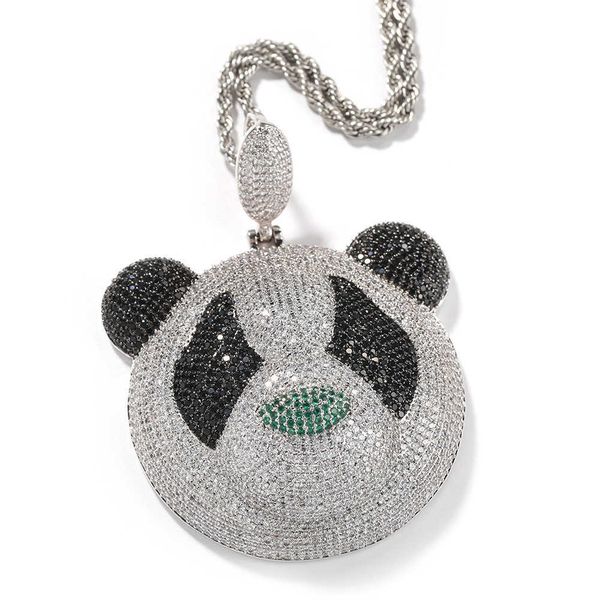 wholesale hip hop cartoon panda pendant silver copper alloy inlaid zircon shiny fashion women men pendant necklace
wholesale hip hop cartoon panda pendant silver copper alloy inlaid zircon shiny fashion women men pendant necklace