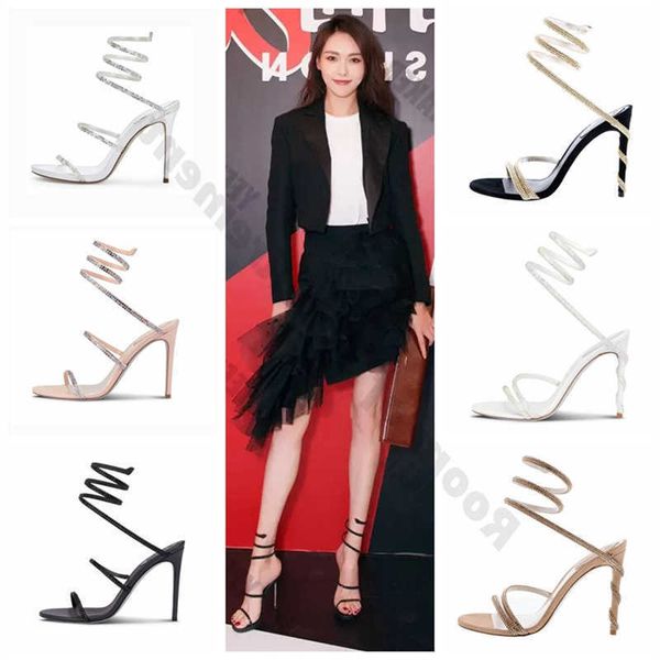 rene caovilla 2023 margot jewel sandals snake twining elegant sandal cleo stiletto high heel crystal gold rhinestone dress shoes silver sole, Black
rene caovilla 2023 margot jewel sandals snake twining elegant sandal cleo stiletto high heel crystal gold rhinestone dress shoes silver sole, Black
