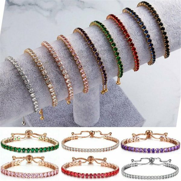 the tennis bracelet fashion accessories crystal bracelet birthday gift adjustable diamond gemstone bracelets, Golden;silver
the tennis bracelet fashion accessories crystal bracelet birthday gift adjustable diamond gemstone bracelets, Golden;silver