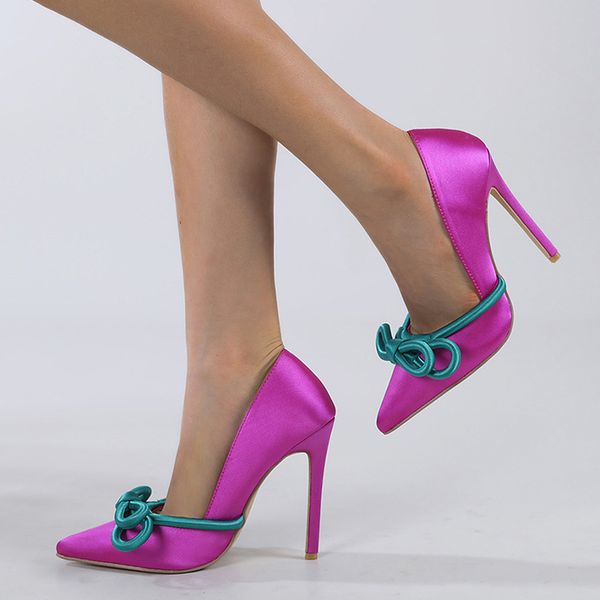 liyke runway style silk butterfly-knot women pumps pointed toe slip on purple high heels fashion slingback shoes stiletto, Black
liyke runway style silk butterfly-knot women pumps pointed toe slip on purple high heels fashion slingback shoes stiletto, Black
