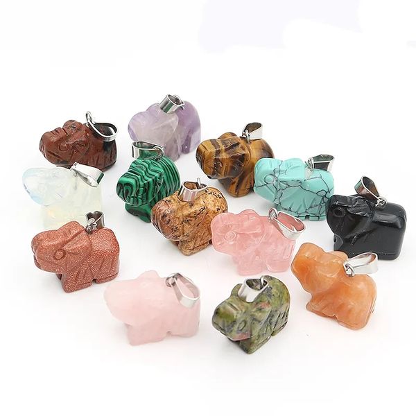 fashion mixed natural stone pendants carved elephant mini gems charms jewelry making wholesale, Bronze;silver
fashion mixed natural stone pendants carved elephant mini gems charms jewelry making wholesale, Bronze;silver
