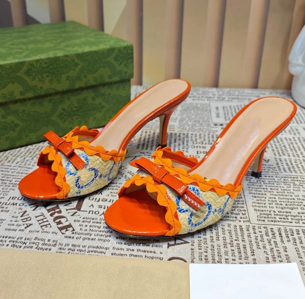 casual shoes straw sandal women mules heel designer leather sandals summer beach wedding party slide size 35-41, Black
casual shoes straw sandal women mules heel designer leather sandals summer beach wedding party slide size 35-41, Black