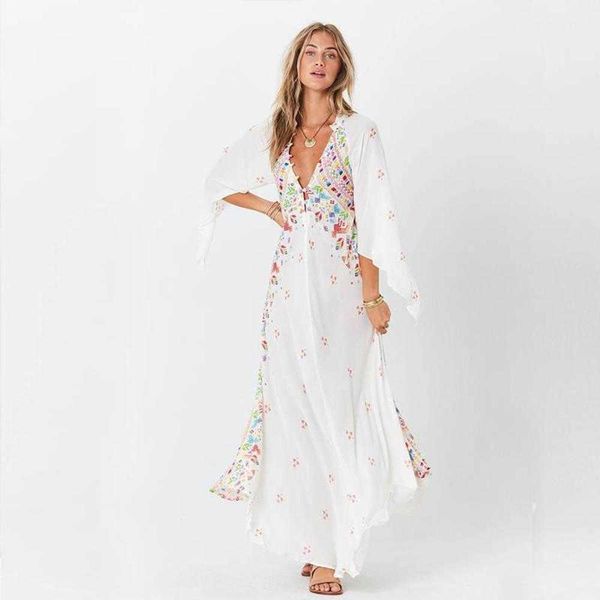 bohe maxi dress women v neck floral print kimono flare sleeve beach 2023 summer casual button long loose robe femme dresses, Black;gray
bohe maxi dress women v neck floral print kimono flare sleeve beach 2023 summer casual button long loose robe femme dresses, Black;gray