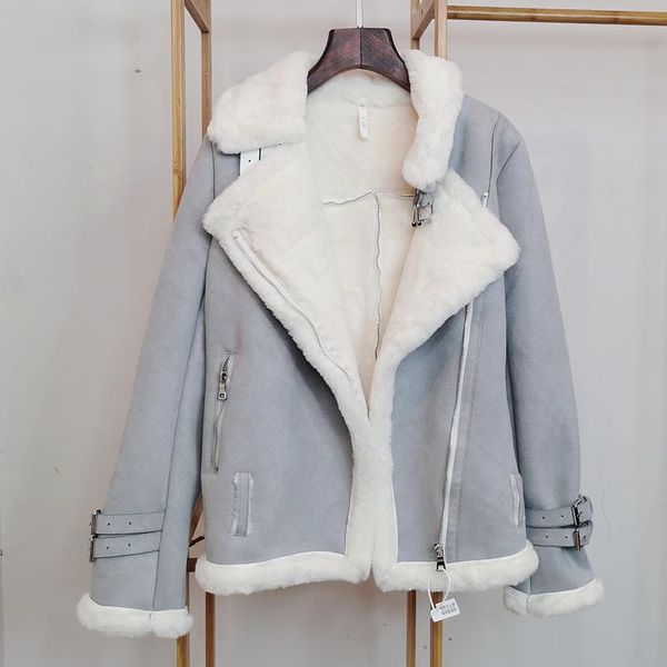 dress lamb wool parka jacket women winter short overcoat outerwear new deerskin veet loose thick warm locomotive cotton clothing, White
dress lamb wool parka jacket women winter short overcoat outerwear new deerskin veet loose thick warm locomotive cotton clothing, White