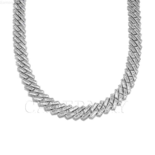 hiphop jewelry 925 sterling silver 18mm 7-26inches moissanite sliver link baguette cuban chain personalised rhombic necklace
hiphop jewelry 925 sterling silver 18mm 7-26inches moissanite sliver link baguette cuban chain personalised rhombic necklace