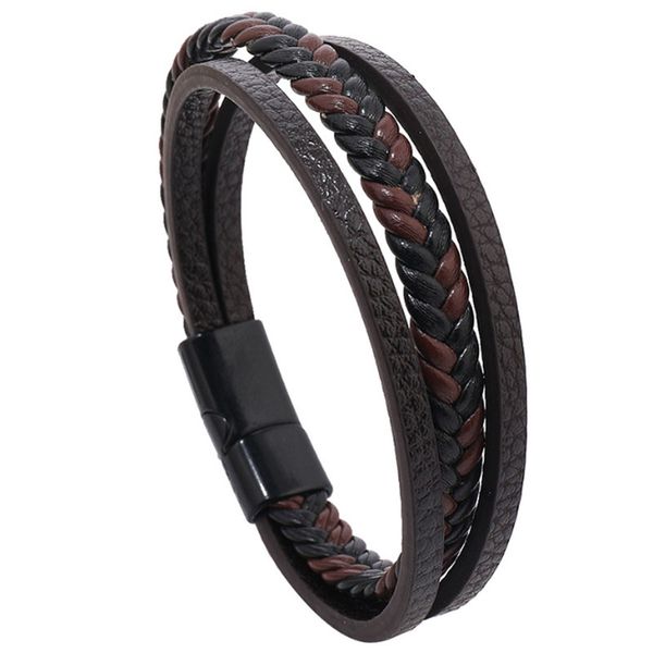 mens brown color leather handmade braided charm bracelets bangle party club decor jewelry for male, Golden;silver
mens brown color leather handmade braided charm bracelets bangle party club decor jewelry for male, Golden;silver