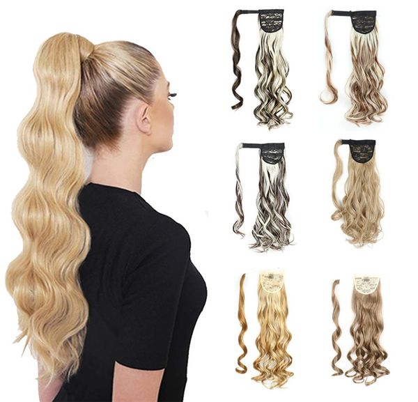 highlight body wave clip in ponytail extension for black white women thick hair wrap around fake natural wavy pony tail synthetic 1682338
highlight body wave clip in ponytail extension for black white women thick hair wrap around fake natural wavy pony tail synthetic 1682338