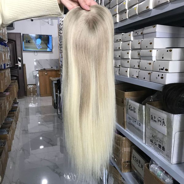 stock human hair ers blonde ombre b7# mixed color machinded injected silk women's toupee highlights hair pieces dark root 6*7 inch 130%, Black;brown
stock human hair ers blonde ombre b7# mixed color machinded injected silk women's toupee highlights hair pieces dark root 6*7 inch 130%, Black;brown
