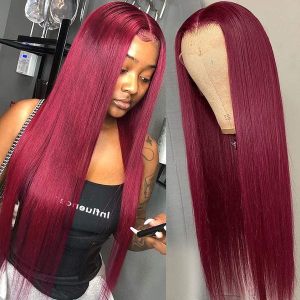 lace front human hair wigs for women 180% red colored 99j straight 13x4 hd tranparent lace frontal wig 4x4 closure wigs, Black;brown
lace front human hair wigs for women 180% red colored 99j straight 13x4 hd tranparent lace frontal wig 4x4 closure wigs, Black;brown