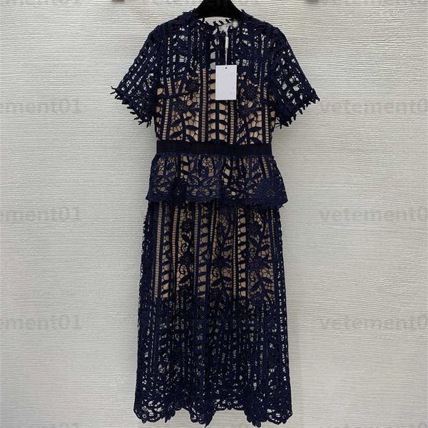 summer dress plus size womens clothing lace water-soluble flower hollow fabric medium-length slim round neck short-sleeved dresses designers, Black;gray
summer dress plus size womens clothing lace water-soluble flower hollow fabric medium-length slim round neck short-sleeved dresses designers, Black;gray