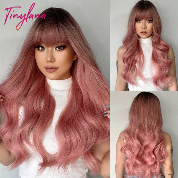 lace wigs gray pink long wavy synthetic hair wigs with bangs for white women natural cosplay wave black ash pink wig heat resistant fiber z0, Black;brown
lace wigs gray pink long wavy synthetic hair wigs with bangs for white women natural cosplay wave black ash pink wig heat resistant fiber z0, Black;brown