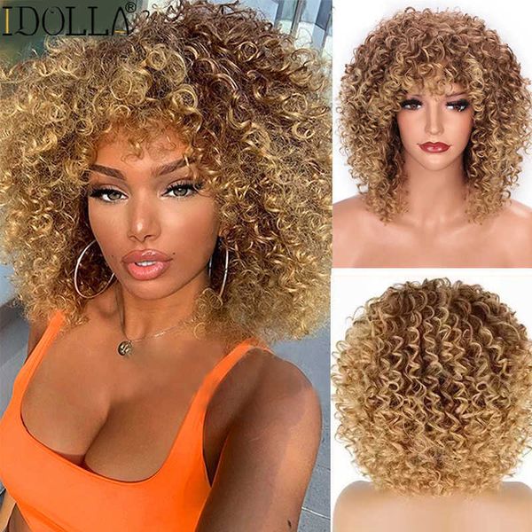 lace wigs idolla short curly blonde wig synthetic afro kinky curly wig with bangs for black women natural ombre blonde cosplay wig z0613, Black;brown
lace wigs idolla short curly blonde wig synthetic afro kinky curly wig with bangs for black women natural ombre blonde cosplay wig z0613, Black;brown