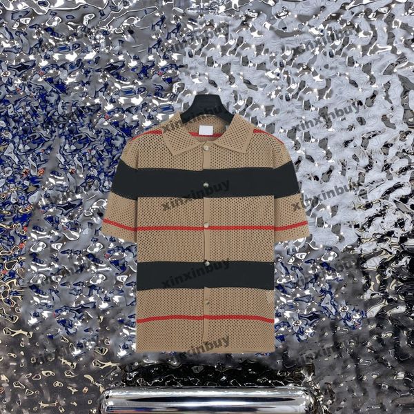 xinxinbuy men designer tee t shirt 23ss nylon mesh fabric pattern red stripe short sleeve women black blue brown s-xl, Black;brown
xinxinbuy men designer tee t shirt 23ss nylon mesh fabric pattern red stripe short sleeve women black blue brown s-xl, Black;brown