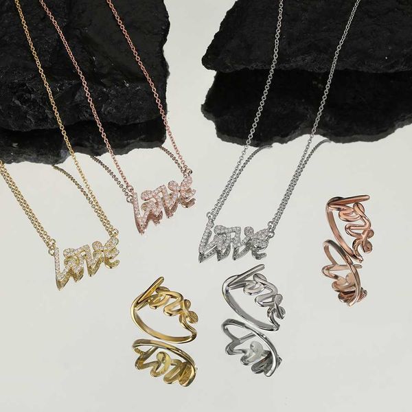 925 sterling silver fashion love necklace ring light luxury accessories ladies anniversary party gift, Golden;silver
925 sterling silver fashion love necklace ring light luxury accessories ladies anniversary party gift, Golden;silver