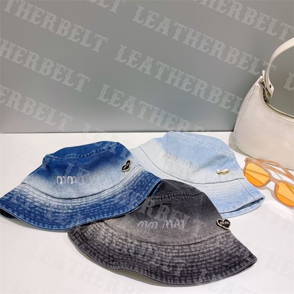 luxury bucket hats women men designer fisherman hat rhinestone letter denim canvas bucket hats sun cap, Blue;gray
luxury bucket hats women men designer fisherman hat rhinestone letter denim canvas bucket hats sun cap, Blue;gray