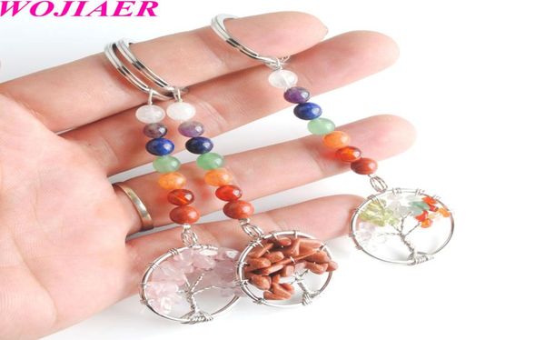 wojiaer natural rose quartz stone keychains tree of life pendant keyring holder energy yoga reiki 7 chakras bw9055000137, Silver
wojiaer natural rose quartz stone keychains tree of life pendant keyring holder energy yoga reiki 7 chakras bw9055000137, Silver