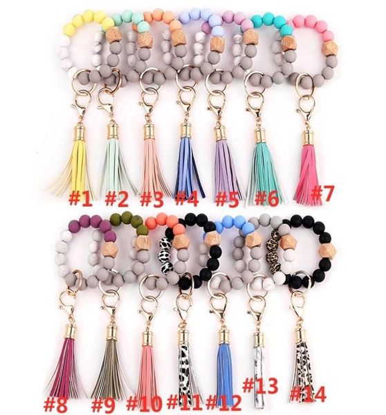 tassels wood bead keychain silicone beads bracelet party favor leather key ring food grade wrist keychains t2i529918450289, Silver
tassels wood bead keychain silicone beads bracelet party favor leather key ring food grade wrist keychains t2i529918450289, Silver