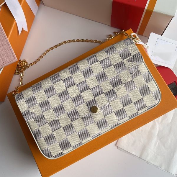 3pcs/set women classic shoulder bag luxury designer handbag pochette felicie bags genuine leather wallet clutch chains messenger shopping to
3pcs/set women classic shoulder bag luxury designer handbag pochette felicie bags genuine leather wallet clutch chains messenger shopping to
