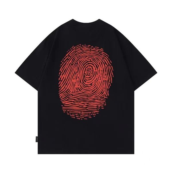 whoosis mens t shirts men shirts designer tees t shirts summer pure cotton printed short sleeves unknown name series trendy couple street cl, White;black