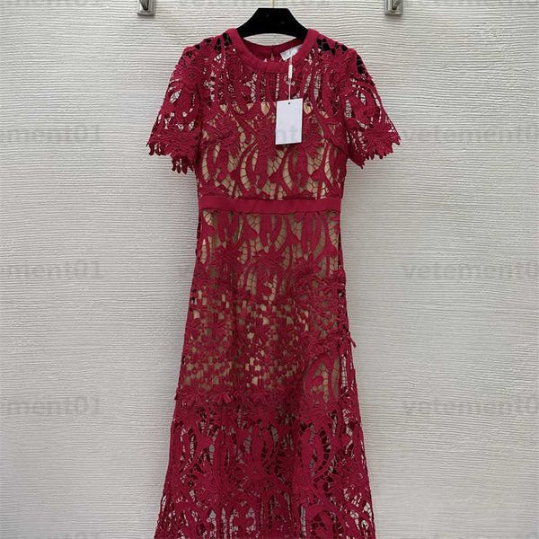 short sleeves designer dresses for women lace hollow fabric temperament elegant long section waist thin round neck shorts sleeve plus size d, Black;gray
short sleeves designer dresses for women lace hollow fabric temperament elegant long section waist thin round neck shorts sleeve plus size d, Black;gray