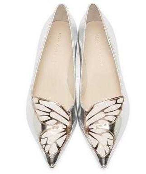 sophia webster lady patent leather butterfly wings embroidery sharp flat shallow women's single shoes size 34-42 silver, Black
sophia webster lady patent leather butterfly wings embroidery sharp flat shallow women's single shoes size 34-42 silver, Black