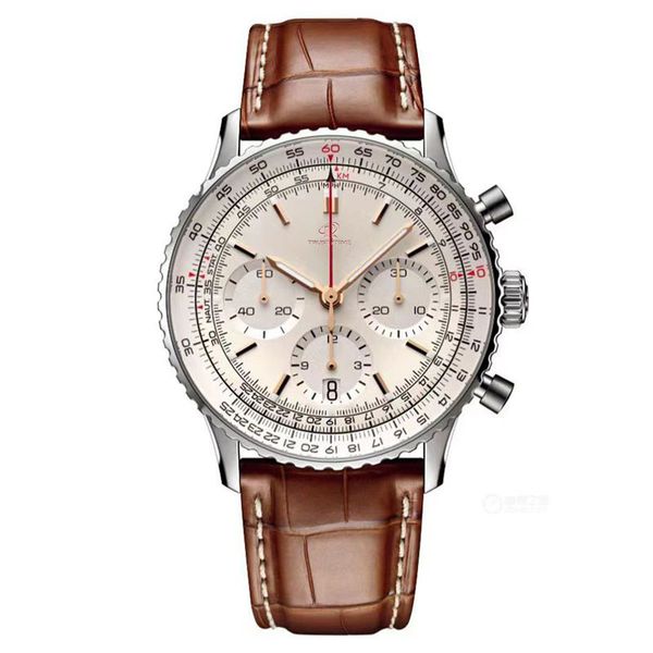 business men's watch quartz watch size 50mm multifunctional chronometer watch various colors cowhide watch straps available orologio di, Slivery;brown
business men's watch quartz watch size 50mm multifunctional chronometer watch various colors cowhide watch straps available orologio di, Slivery;brown
