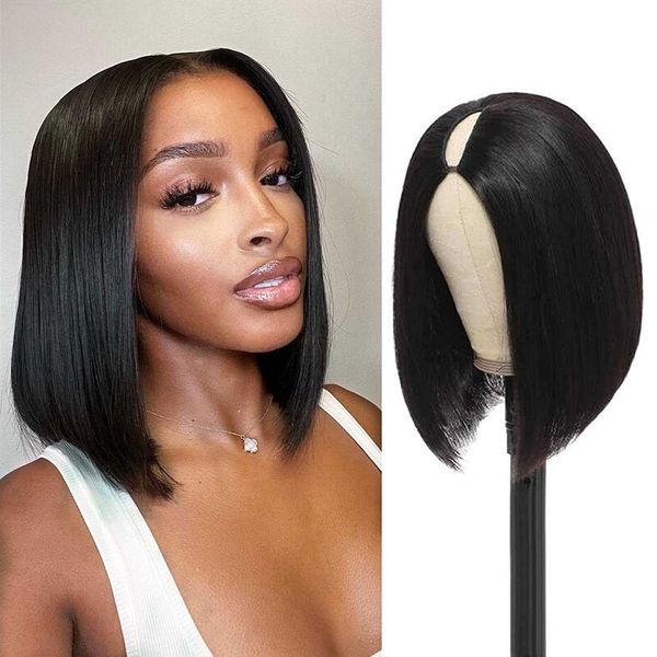 lace wigs short v part bob wigs for women straight short synthetic hair wigs glueless updated v part wig natural hair bob wigs z0613, Black;brown
lace wigs short v part bob wigs for women straight short synthetic hair wigs glueless updated v part wig natural hair bob wigs z0613, Black;brown
