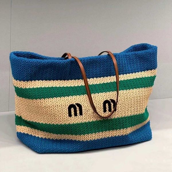 summer new mumu grass woven stripe spliced embroidery women's bag large capacity beach bag one shoulder shopping bag tote bag
summer new mumu grass woven stripe spliced embroidery women's bag large capacity beach bag one shoulder shopping bag tote bag