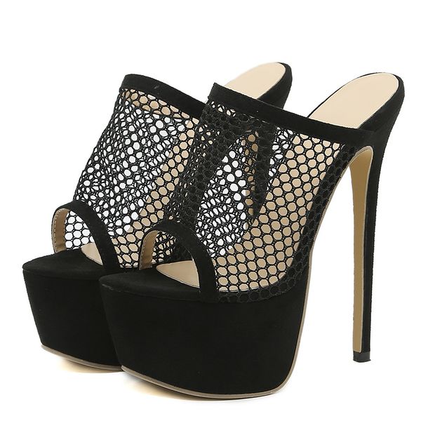 liyke 2023 new peep toe platform heels black mesh slippers summer sandals fashion slip on slides women mule party stripper shoes
liyke 2023 new peep toe platform heels black mesh slippers summer sandals fashion slip on slides women mule party stripper shoes