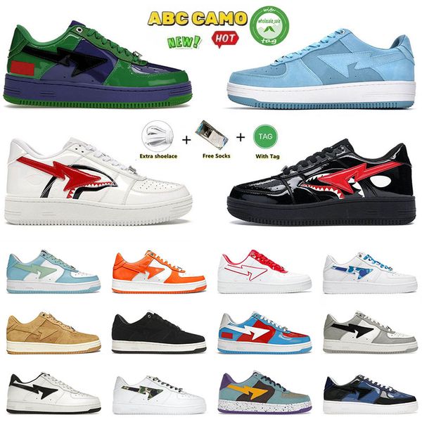 2023 designer bapest sta sk8 casual shoes low for men sneakers patent leather shark black white red camouflage skateboarding jogging sports
2023 designer bapest sta sk8 casual shoes low for men sneakers patent leather shark black white red camouflage skateboarding jogging sports