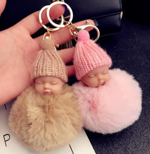 12 colors cute sleeping baby doll keychain pompom rabbit fur ball key chain car keyring women key holder bag pendant charm accesso7383164, Silver
12 colors cute sleeping baby doll keychain pompom rabbit fur ball key chain car keyring women key holder bag pendant charm accesso7383164, Silver