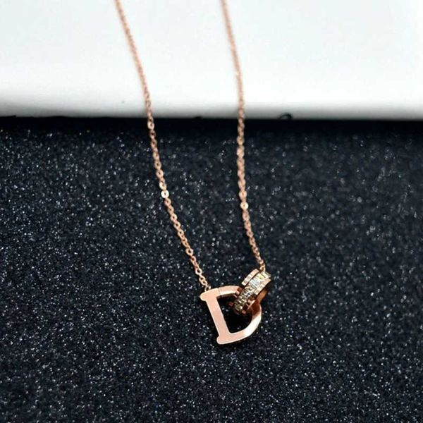 net red rose gold d letter buckle diamond titanium steel necklace for women simple fashion celebrity design sense pendant sweater chain for, Black
net red rose gold d letter buckle diamond titanium steel necklace for women simple fashion celebrity design sense pendant sweater chain for, Black