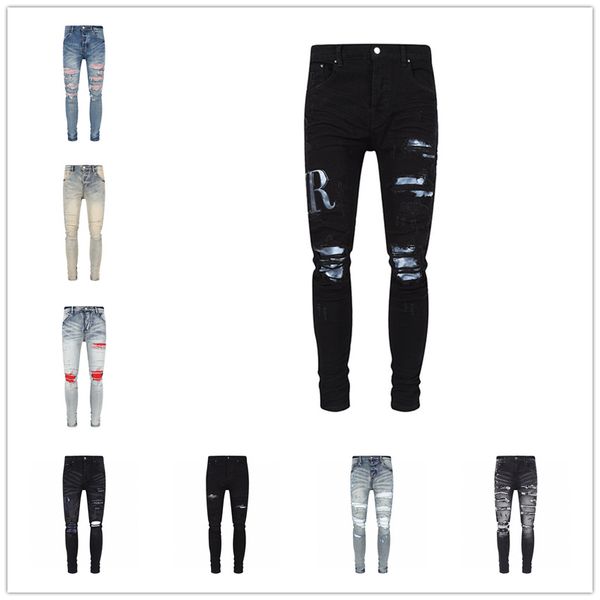 mens designer jeans high elastics distressed ripped slim amiris amirs fit motorcycle biker denim for men s fashion black pants#030, Blue
mens designer jeans high elastics distressed ripped slim amiris amirs fit motorcycle biker denim for men s fashion black pants#030, Blue
