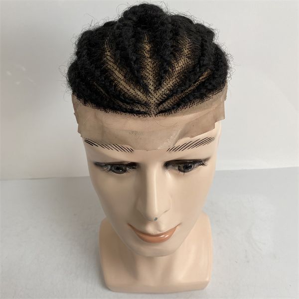 100% real european virgin human hair systems no.8 root afro corn braids #1b #1black full lace toupee for black man
100% real european virgin human hair systems no.8 root afro corn braids #1b #1black full lace toupee for black man