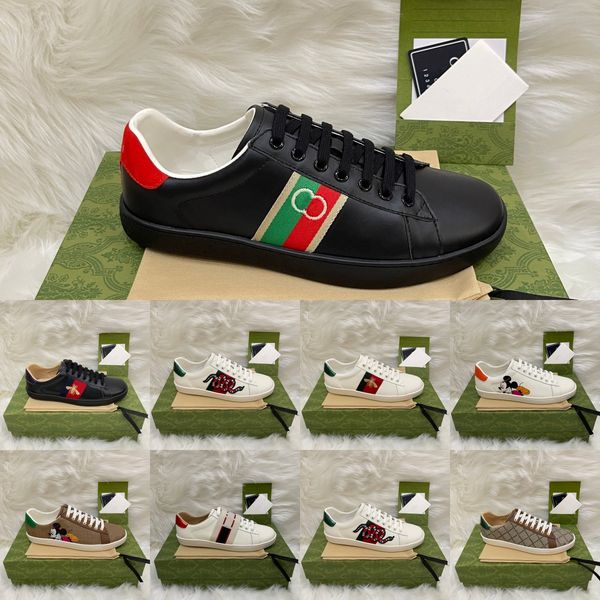 with box men women casual shoes mens dress shoes sneaker snake genuine leather sneakers ace bee stripes shoe mens sports trainers tiger 35-4, Black
with box men women casual shoes mens dress shoes sneaker snake genuine leather sneakers ace bee stripes shoe mens sports trainers tiger 35-4, Black