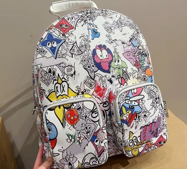 23ss multipocket backpack deisgner mens womens graffiti backpacks flower nigo ink watercolor leather blue sky cloud bag double shoulder lapb 
23ss multipocket backpack deisgner mens womens graffiti backpacks flower nigo ink watercolor leather blue sky cloud bag double shoulder lapb