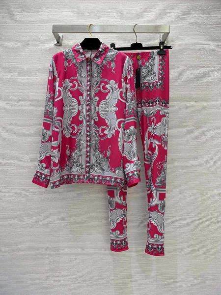 23ss women pants sets women designer clothes new court style cupid pattern printing fashion long-sleeved shirt with high elastic leggings se, White
23ss women pants sets women designer clothes new court style cupid pattern printing fashion long-sleeved shirt with high elastic leggings se, White