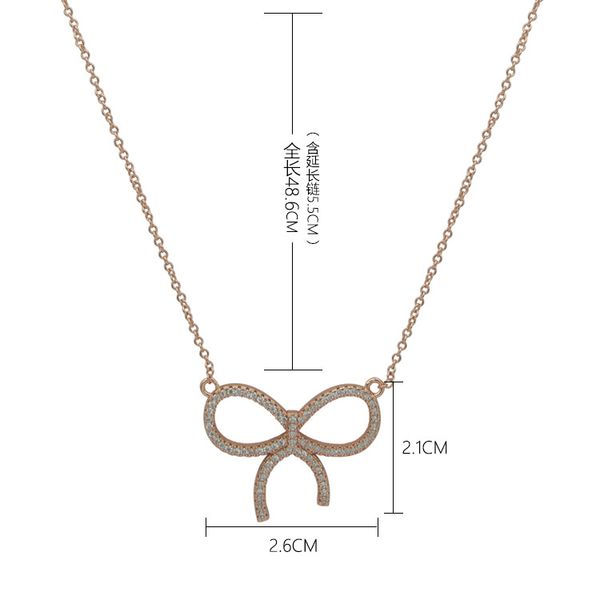 fashionable stainless steel t-letter large bow full diamond necklace women's hollow out butterfly with diamond necklace, Silver
fashionable stainless steel t-letter large bow full diamond necklace women's hollow out butterfly with diamond necklace, Silver