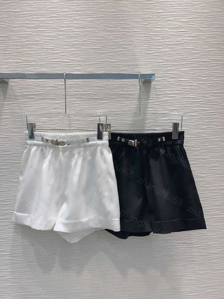 23ss womens shorts womens designer clothing heavy iron drill letter hardware rubber band elastic waist shorts women clothes, White;black
23ss womens shorts womens designer clothing heavy iron drill letter hardware rubber band elastic waist shorts women clothes, White;black