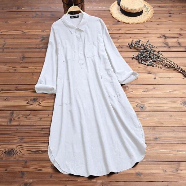women summer long sleeve shirts fashion turndown collar button long dress elegant shirts dress loose blouse casual, Black;gray
women summer long sleeve shirts fashion turndown collar button long dress elegant shirts dress loose blouse casual, Black;gray