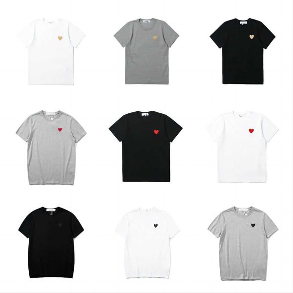 fashion mens play t shirt designer red heart shirt commes casual women shirts des badge garcons high quanlity tshirts cotton embroidery hh, White;black
fashion mens play t shirt designer red heart shirt commes casual women shirts des badge garcons high quanlity tshirts cotton embroidery hh, White;black